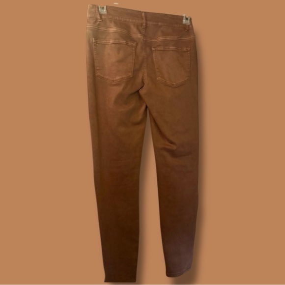 Maurices Jeans Mauve Mid-Rise Skinny Coated Denim Faux Leather Look Size M-Reg. - Picture 14 of 16